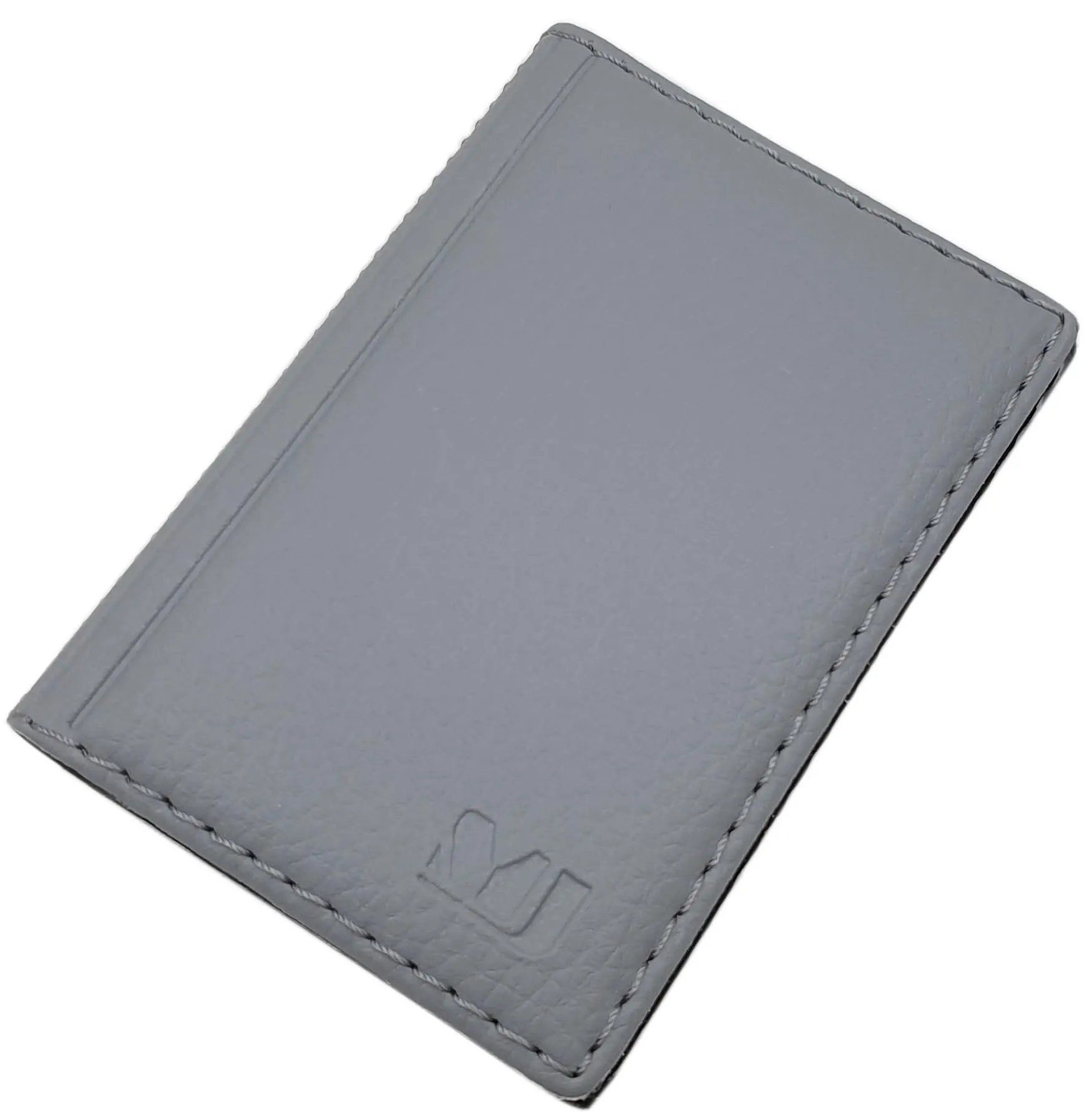 myledershop Porta carte in similpelle con 12 scomparti, design 2 / grigio, taglia unica, moderno - immagine 1