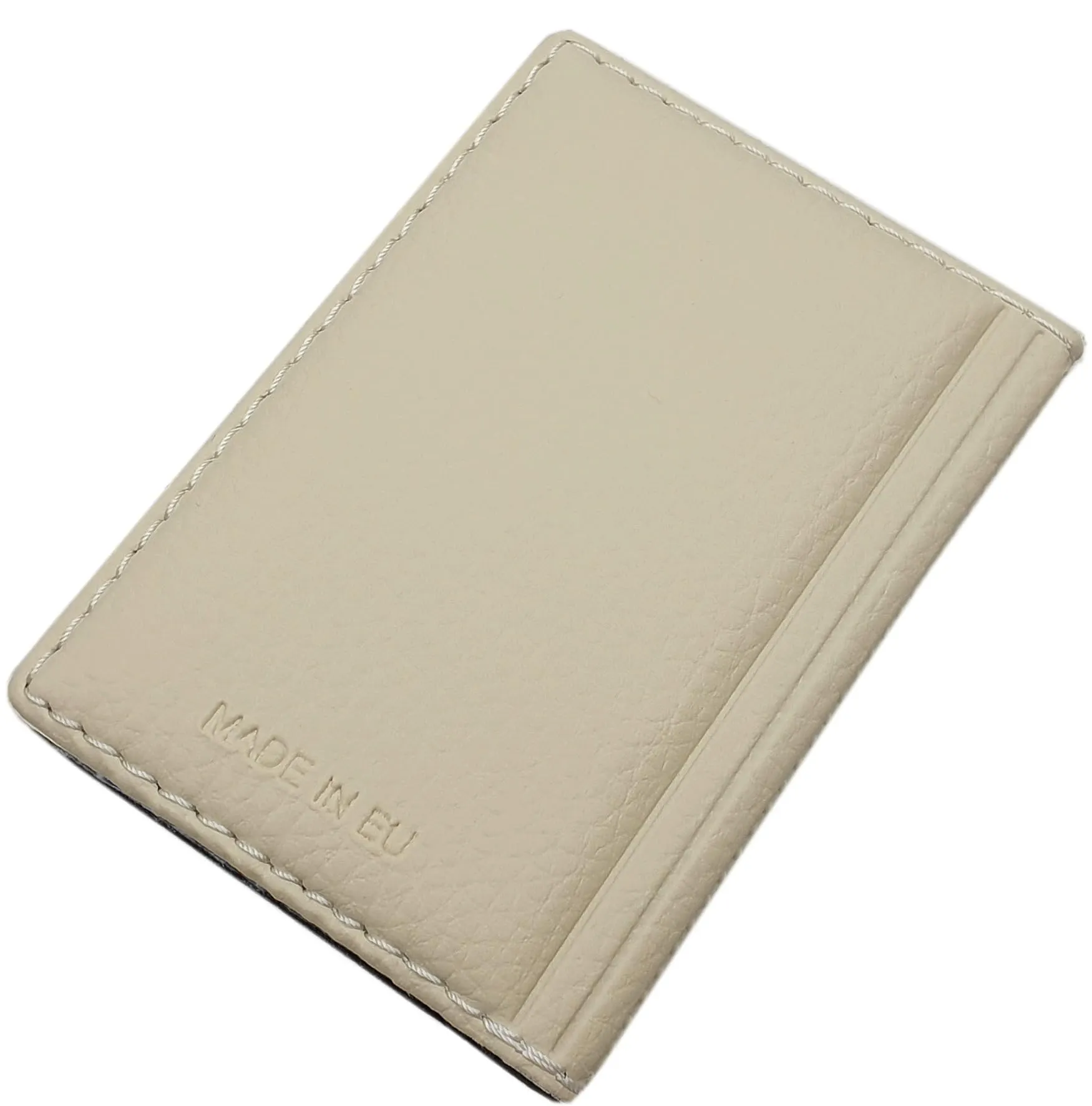 myledershop - Porta carte di credito e biglietti da visita con cuciture a contrasto, 12 scomparti, MJ-Design-Germany, Einheitsgröße, Moderno - immagine 2