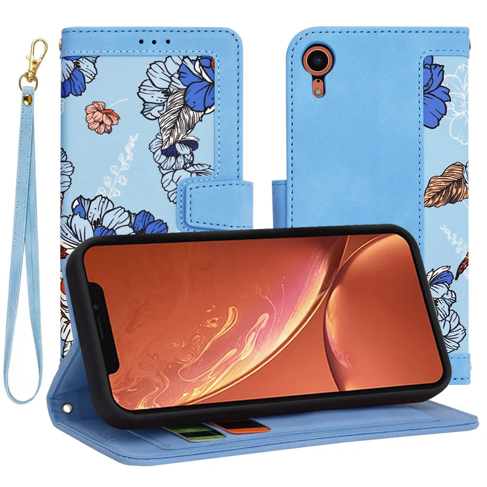 Custodia per Apple iPhone XR, Techsuit, FlipCraft, Blu - immagine 1