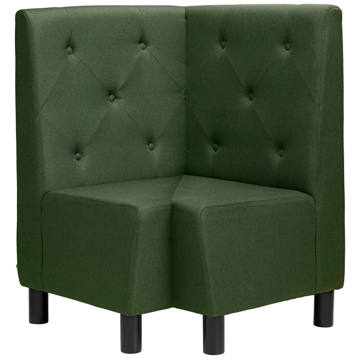 VEGA Panca ad angolo Lerida II in tessuto; 75x75x102 cm (LxPxH); verde - immagine 1
