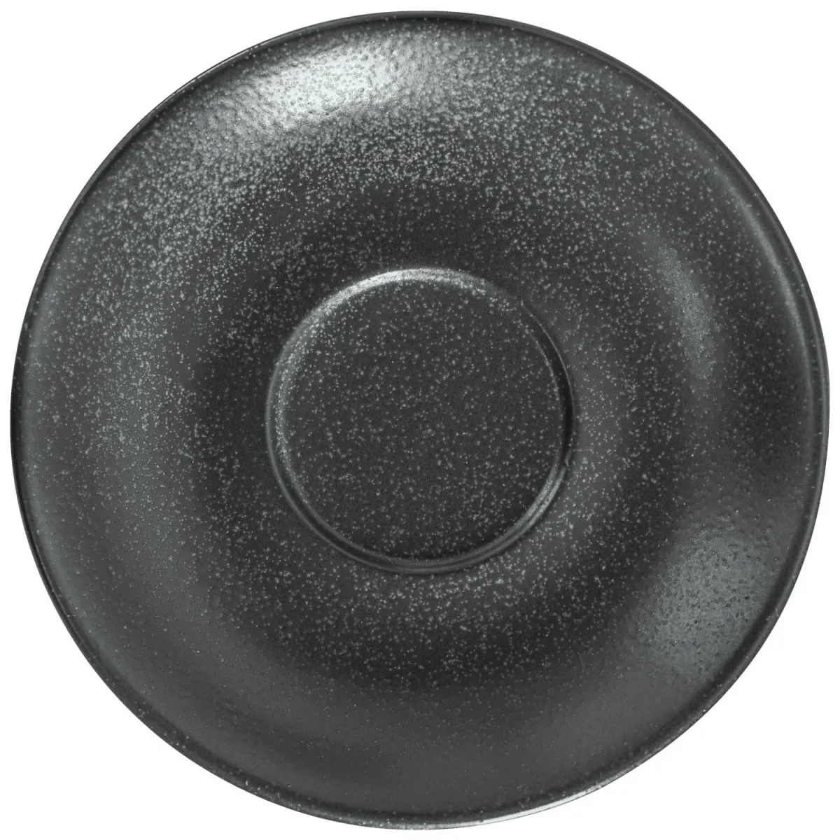 6x VEGA Piattino per tazzina caffè Masca; 12x2.5 cm (ØxH); nero; rotonda; 6 pz. / Pacco - immagine 1