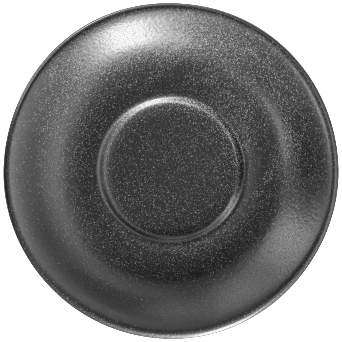 6x VEGA Piattino per tazza cappuccino Masca; 15.5x3 cm (ØxH); nero; rotonda; 6 pz. / Pacco - immagine 1