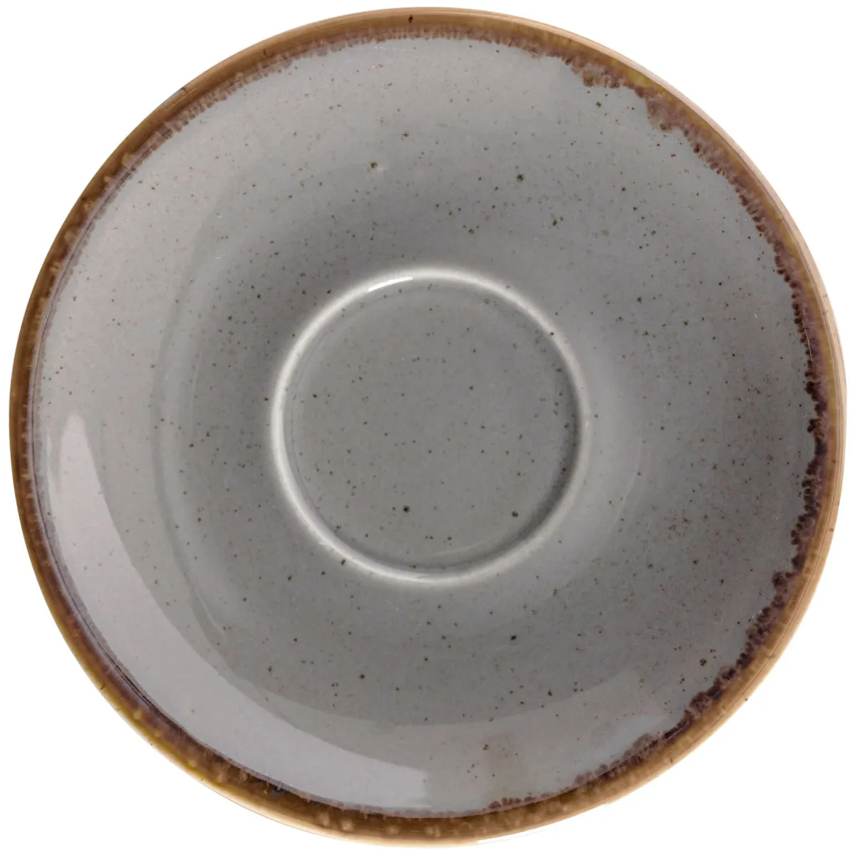 6x VEGA Piattino per tazzina caffè Sidina; 12x2.5 cm (ØxH); grigio; rotonda; 6 pz. / Pacco - immagine 1