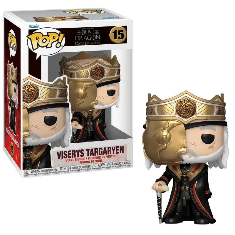 Funko Pop Il Trono di Spade: La Casa del Drago Viserys Targaryen con Maschera - immagine 1