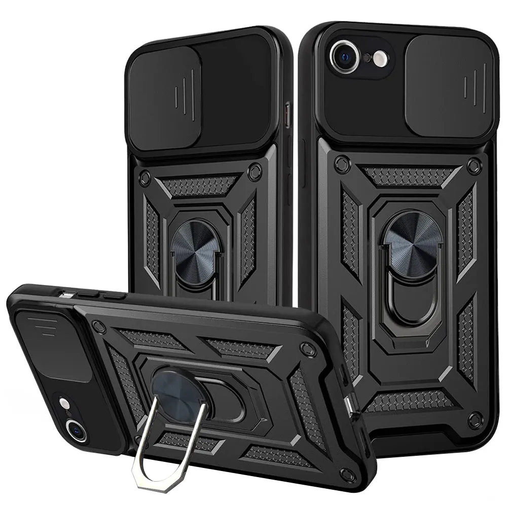 Custodia per Apple iPhone 6 / 6s, Techsuit, CamShield, Nera - immagine 1