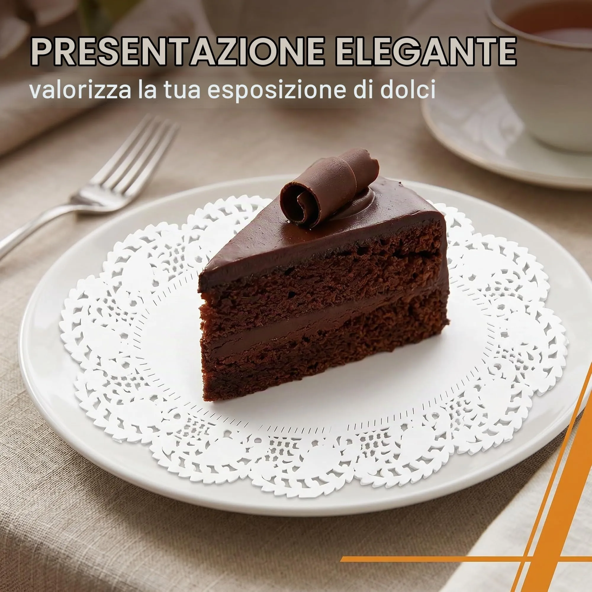 150 Pezzi Centrini di Carta Pizzo Ovali 30,5 x 21,5 cm, Tovagliette Carta Monouso Antiunto per Dolci e Fritti, Sottotorta Eleganti per Feste, Catering e Buffet, Bianco - immagine 2