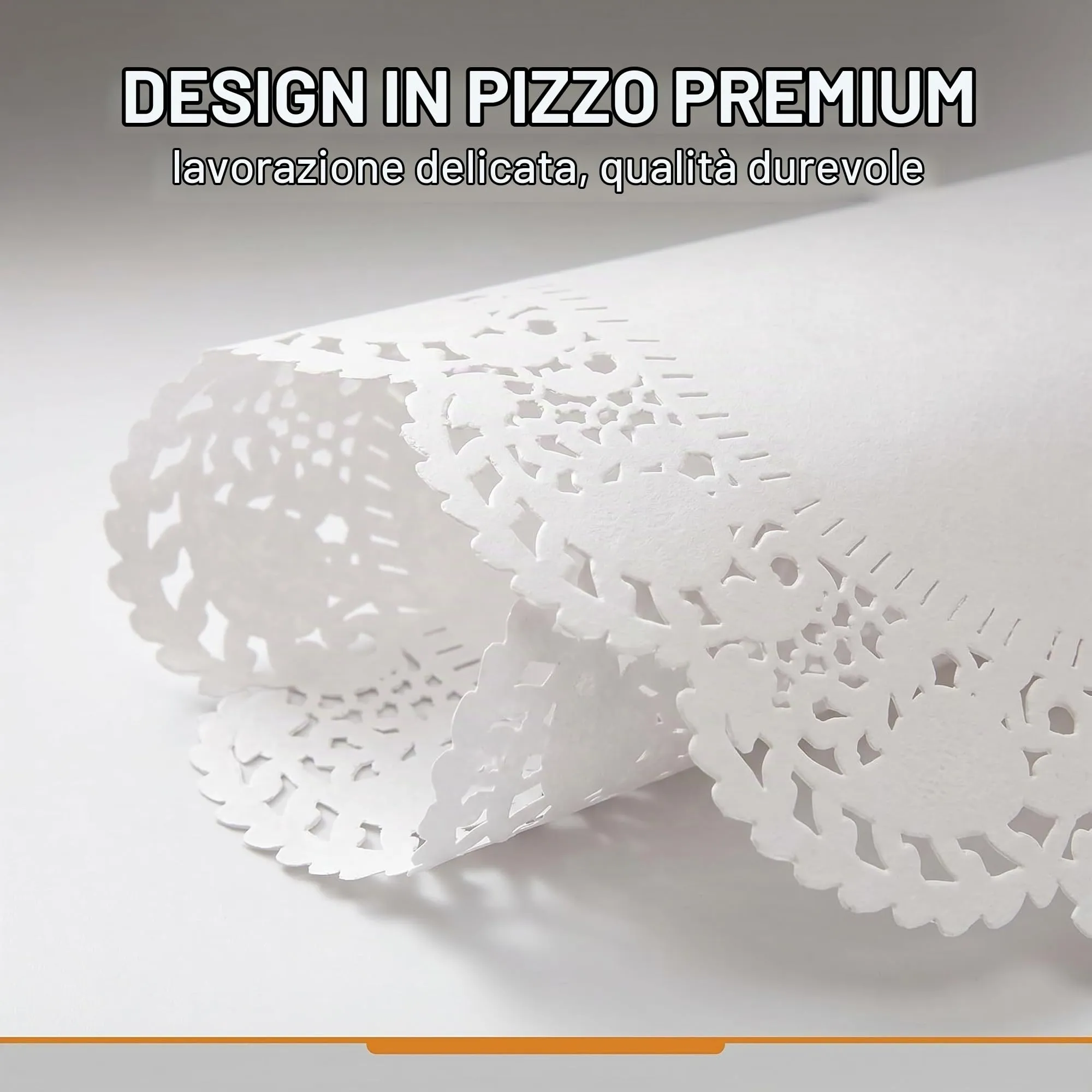 150 Pezzi Centrini di Carta Pizzo Ovali 30,5 x 21,5 cm, Tovagliette Carta Monouso Antiunto per Dolci e Fritti, Sottotorta Eleganti per Feste, Catering e Buffet, Bianco - immagine 4