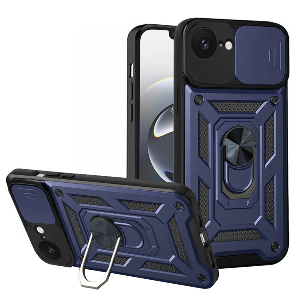 Custodia per Apple iPhone 17e / 16e, Techsuit, CamShield, Blu - immagine 1