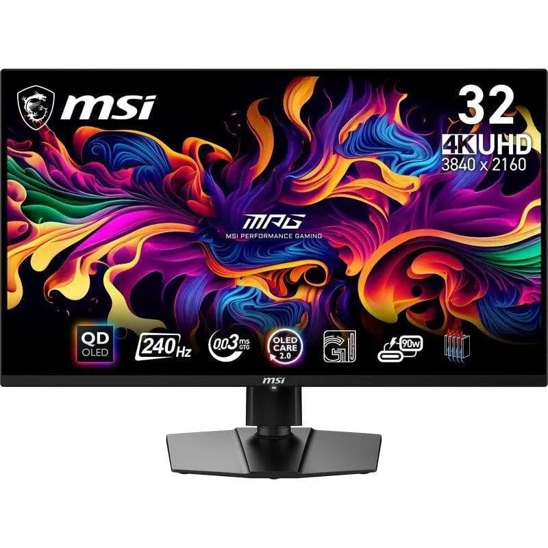 Monitor PC MSI MPG 321URX QD-OLED 31.5" UltraHD 4K 240Hz QD-OLED FreeSync Premium Pro USB-C - immagine 1