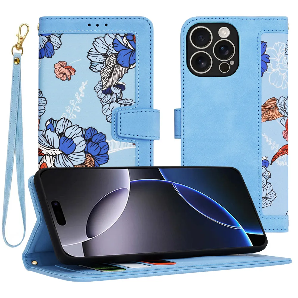 Custodia per Apple iPhone 16 Pro Max, Techsuit, FlipCraft, Blu - immagine 1