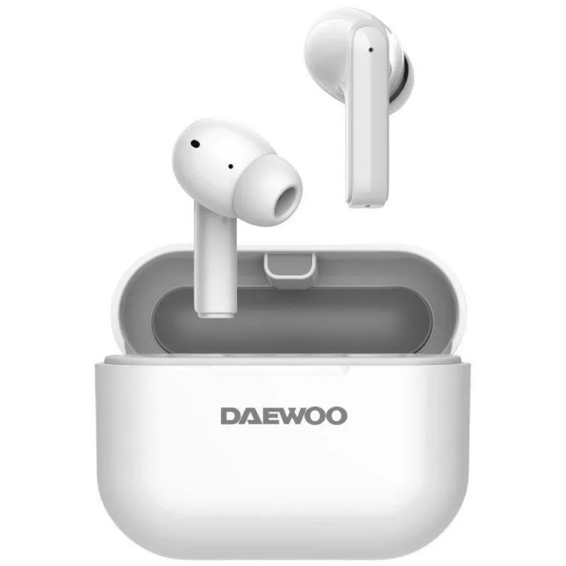 Cuffie wireless Daewoo Tws In Ear DW2002 con custodia di ricarica bianche - immagine 1