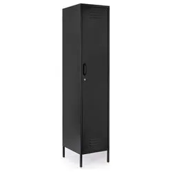 CAMBRIDGE Armadio 1 Anta battente Nero (45cm) Mobile KIT - immagine 1