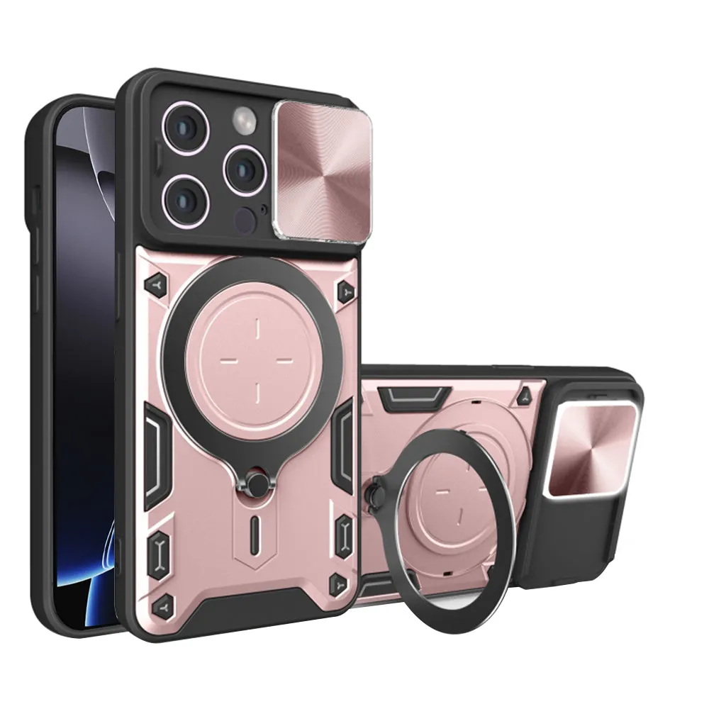Custodia per Apple iPhone 16 Pro Max, Techsuit, CamGuard Pro, Rosa Oro - immagine 1