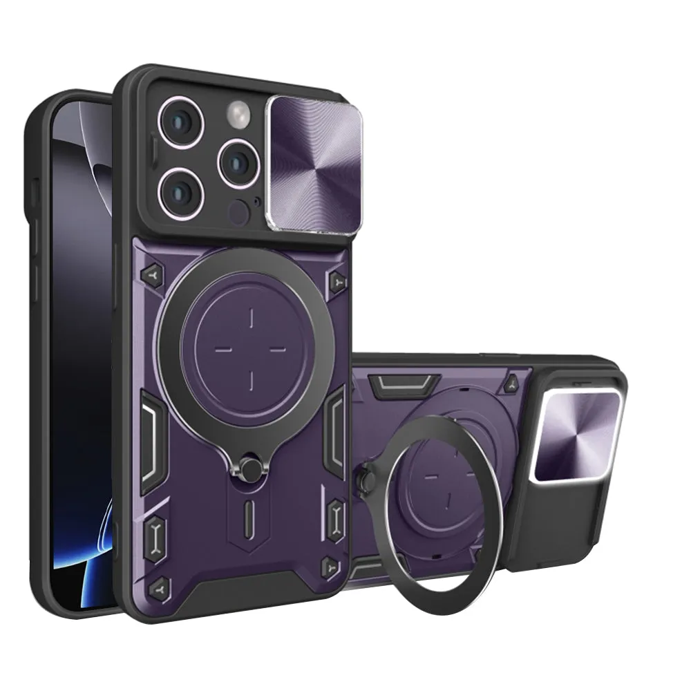 Custodia per Apple iPhone 16 Pro Max, Techsuit, CamGuard Pro, Viola - immagine 1