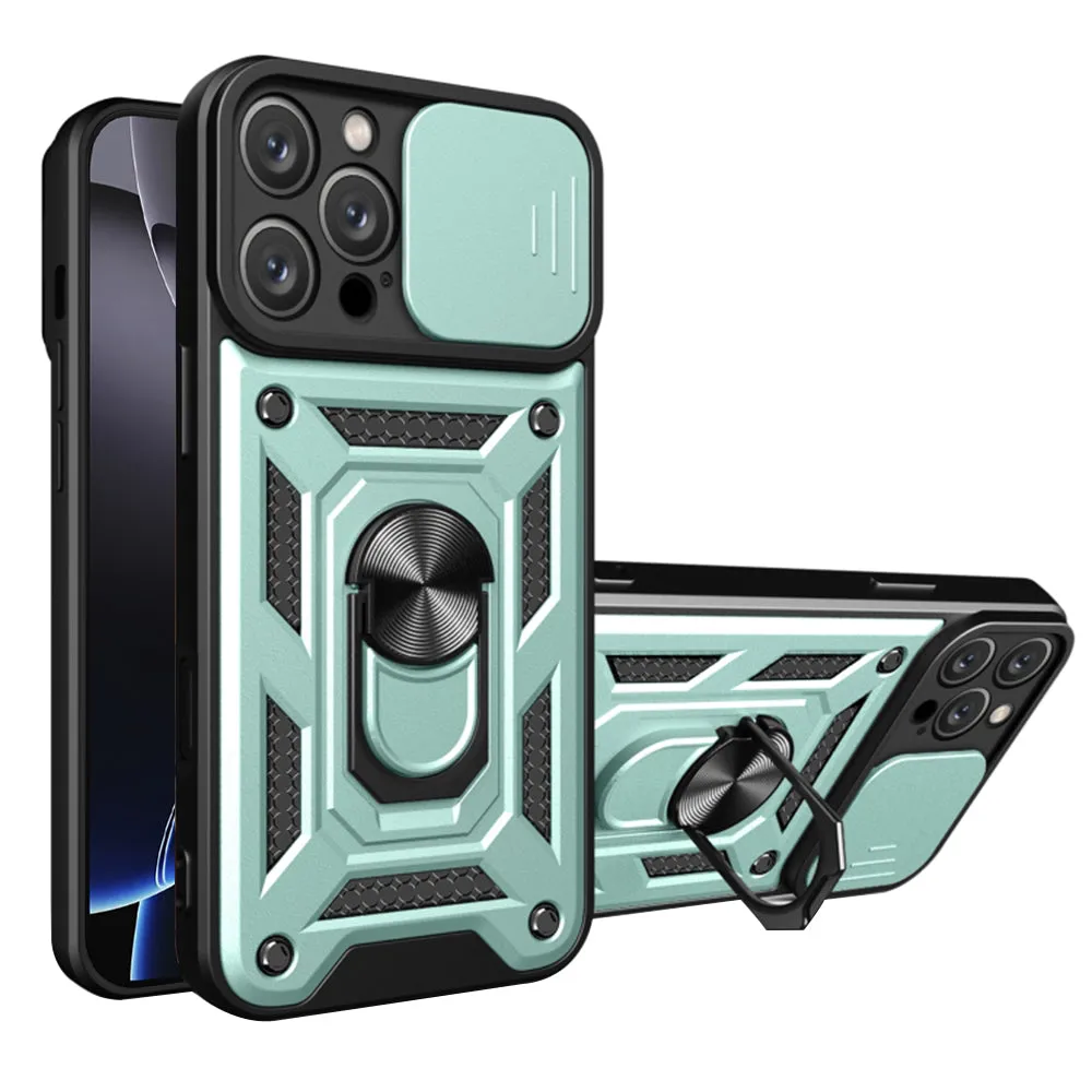 Custodia per Apple iPhone 16 Pro Max, Techsuit, CamShield, Verde - immagine 1