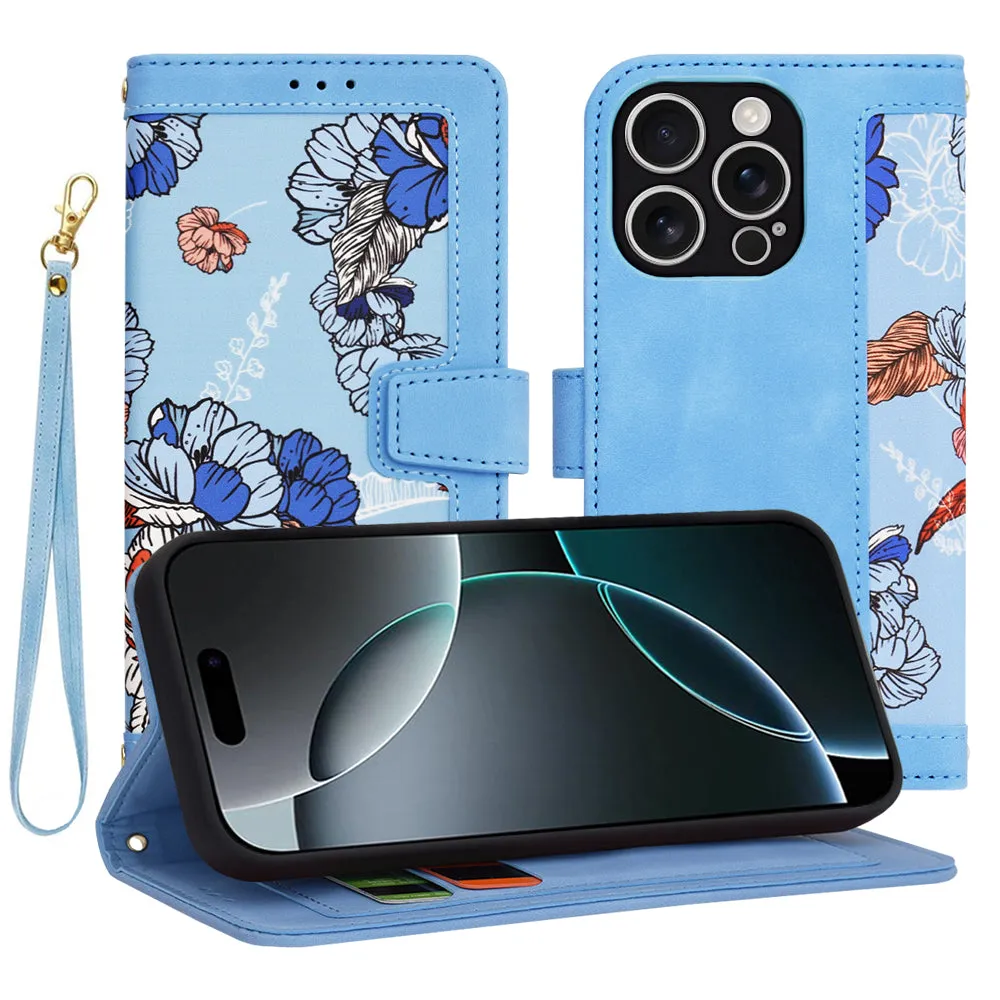 Custodia per Apple iPhone 16 Pro, Techsuit, FlipCraft, Blu - immagine 1