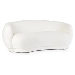 TECLA Divano 2 posti curvo Bianco - immagine 1