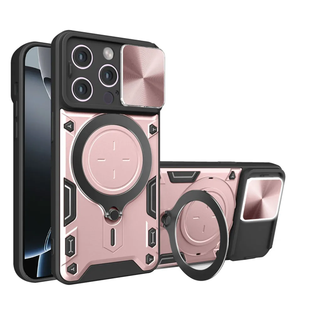 Custodia per Apple iPhone 16 Pro, Techsuit, CamGuard Pro, Rosa Dorato - immagine 1