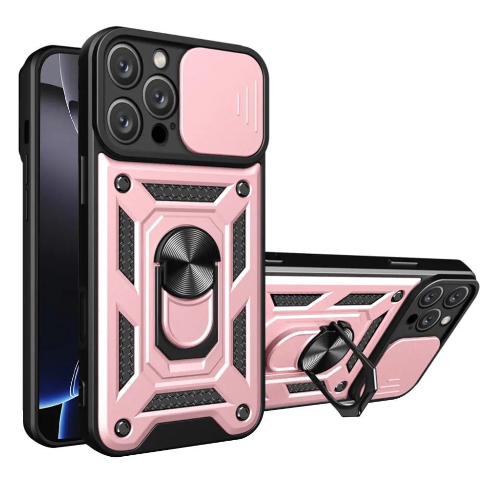 Custodia per Apple iPhone 16 Pro, Techsuit, CamShield, Rosa - immagine 1