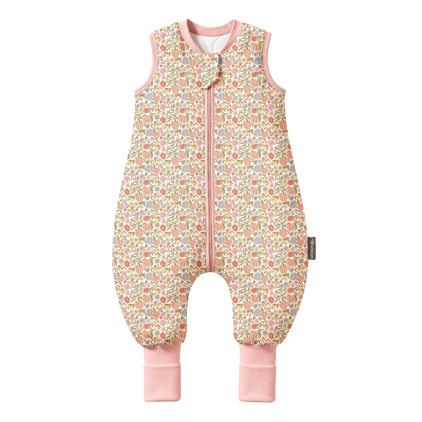 Mosebears Sacco Nanna con Piedini Invernale 2,5 Tog 18-36 Mesi Tutto l'anno Sacco Nanna in Cotone Traspirante per Neonati e Bambini - immagine 1