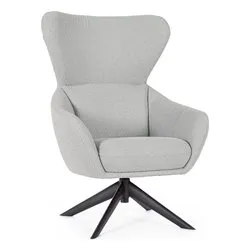HAILEY Girevole Poltrona Grigio - immagine 1
