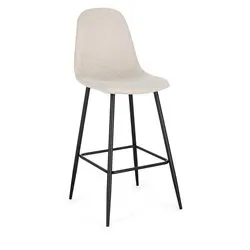 NEW IRELIA Sgabello Nero e Beige - immagine 1