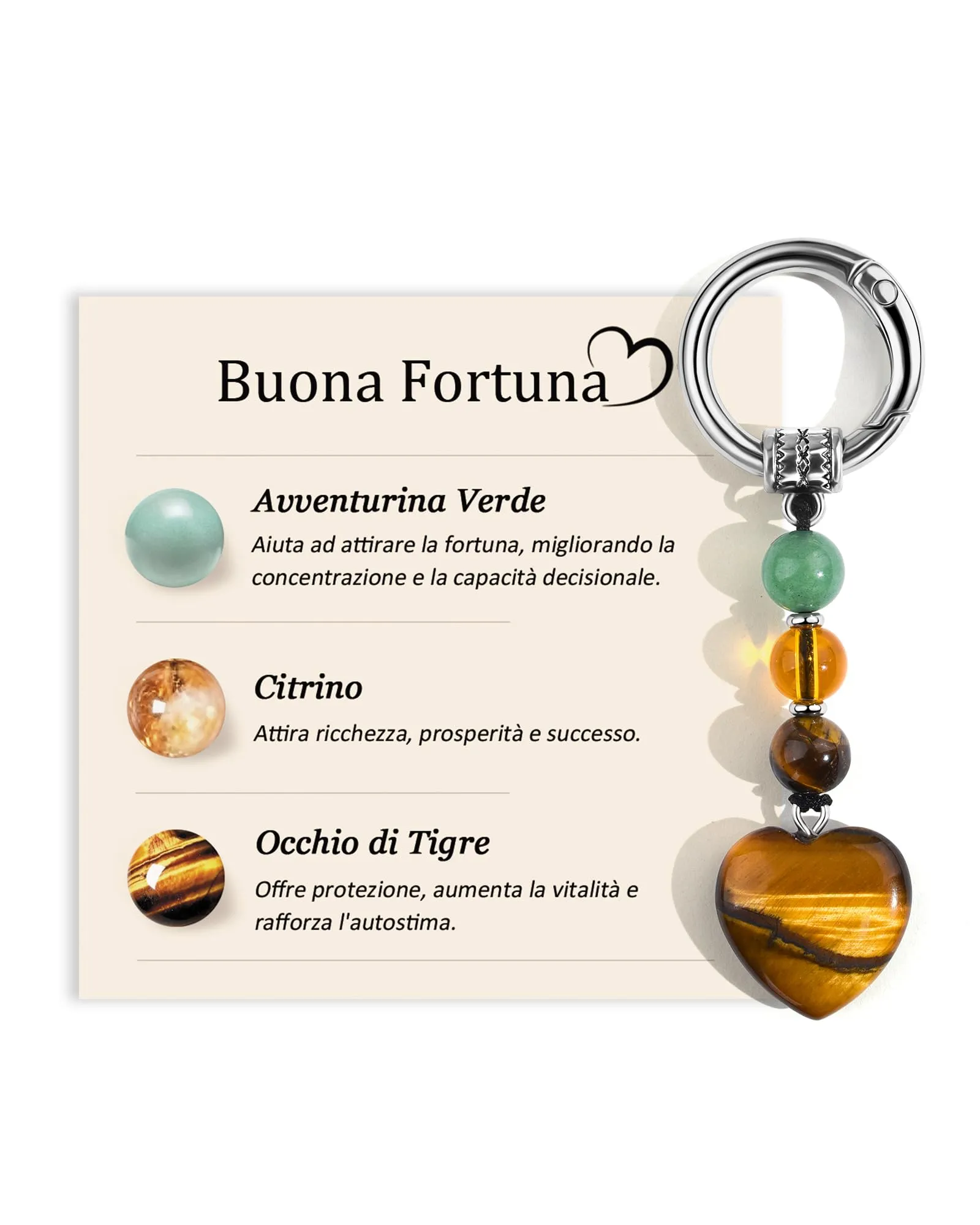 MANVEN Regalo Donna Ragazza Portachiavi Donna Compleanno Buona Fortuna - immagine 1