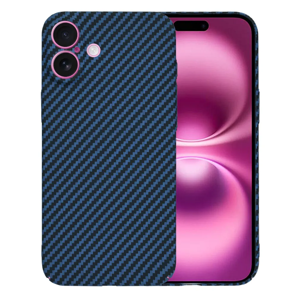 Custodia per Apple iPhone 16 Plus, Techsuit, Carbonite FiberShell, Turchese - immagine 1
