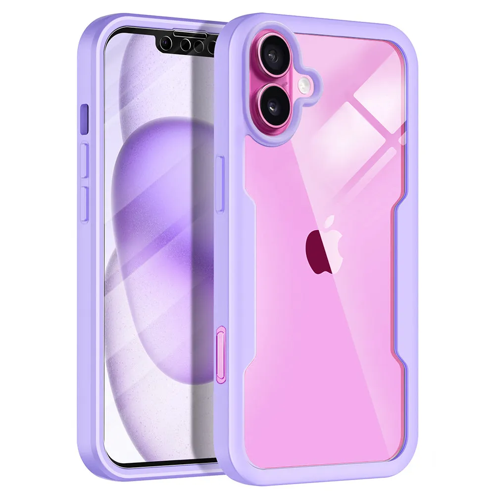 Custodia per Apple iPhone 16 Plus, Techsuit, ColorVerse 360, Viola - immagine 1