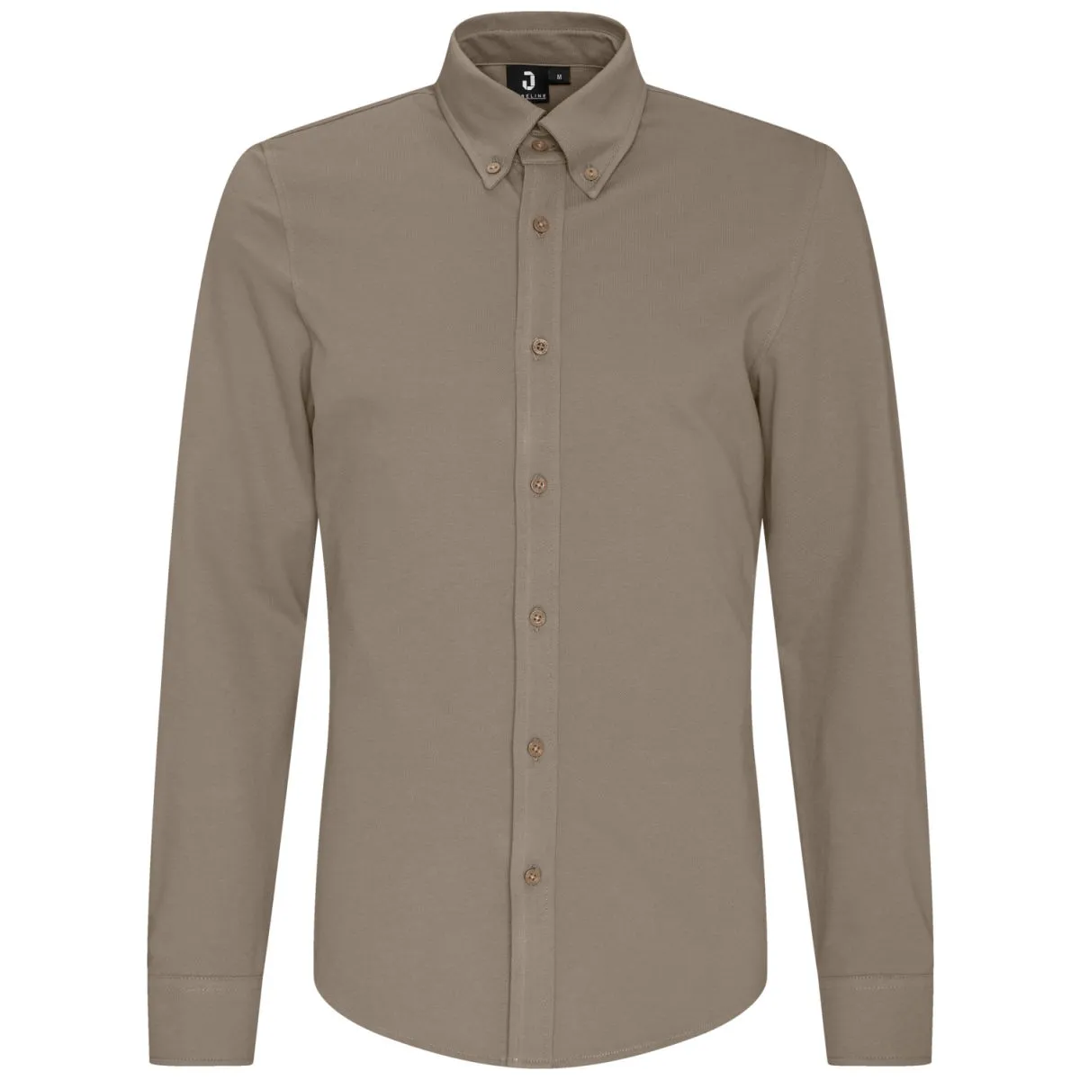 JOBELINE Camicia da uomo Piqué Maniche lunghe; Taglia 2XL; tortora - immagine 1