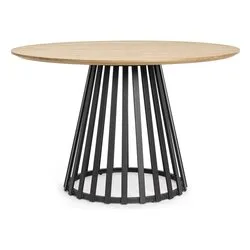 CILLIAN Tavolo Fisso Nero e Naturale (120cm) - immagine 1