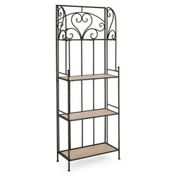 GUENDA Scaffale arredo Nero (60x165hcm) - immagine 1