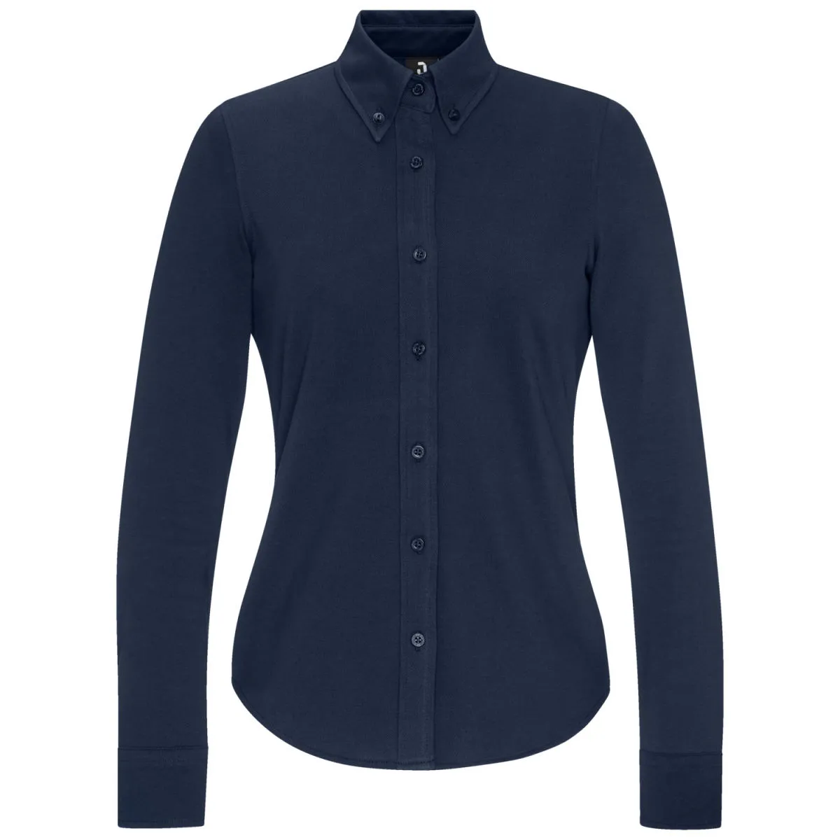 JOBELINE Camicetta Piqué Maniche lunghe; Taglia XS; blu navy - immagine 1