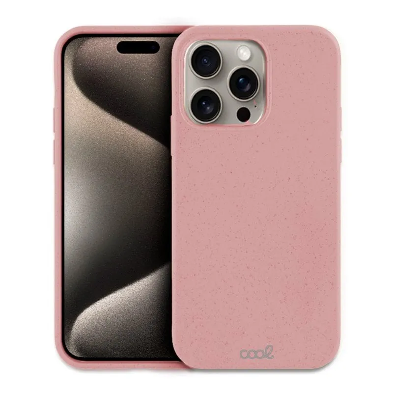Custodia eco biodegradabile rosa freddo per iPhone 15 Pro Max - immagine 1