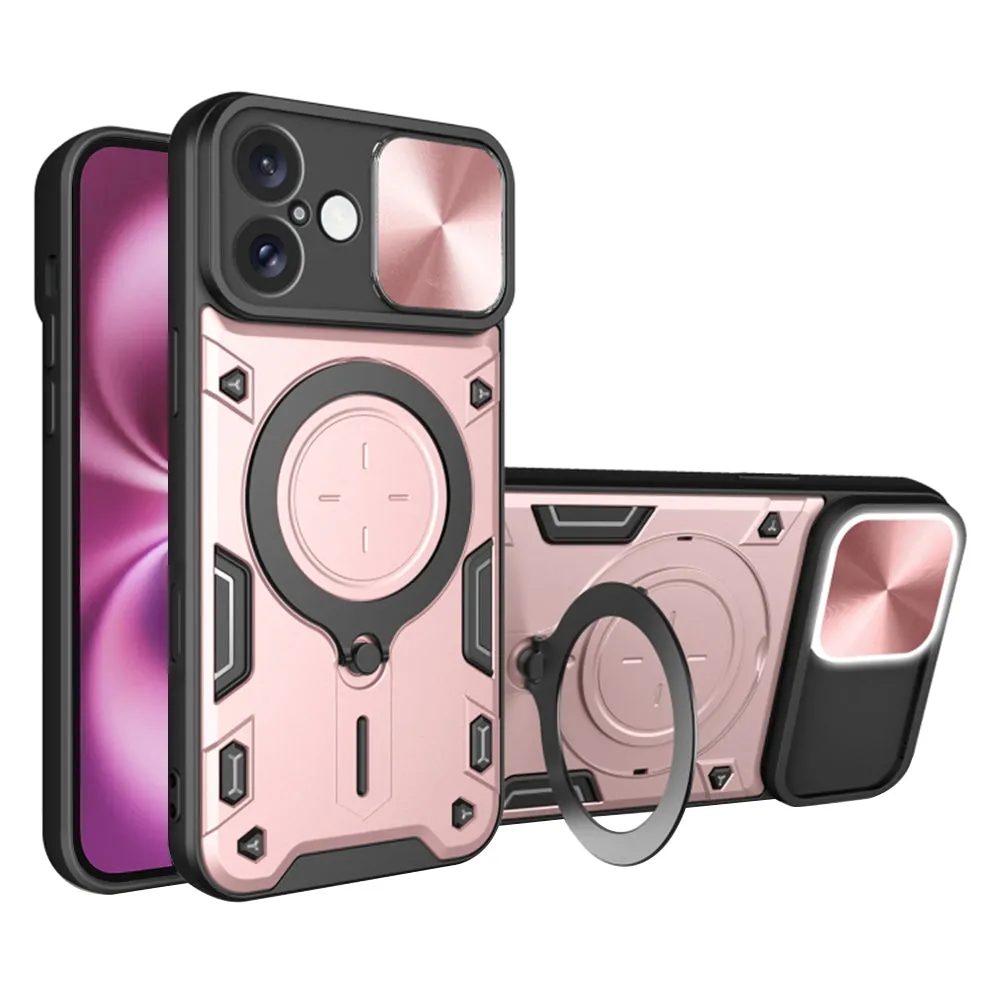 Custodia per Apple iPhone 16 Plus, Techsuit, CamGuard Pro, Rosa Oro - immagine 1