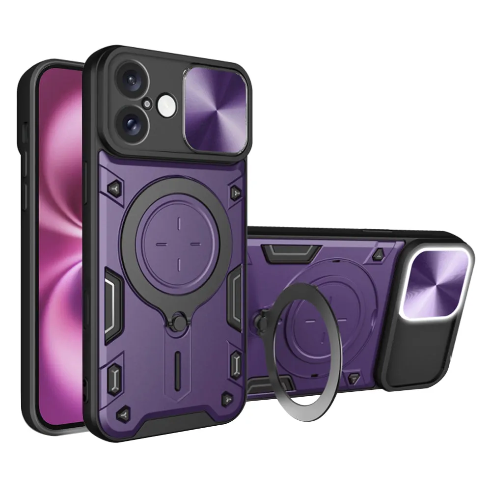 Custodia per Apple iPhone 16 Plus, Techsuit, CamGuard Pro, Viola - immagine 1