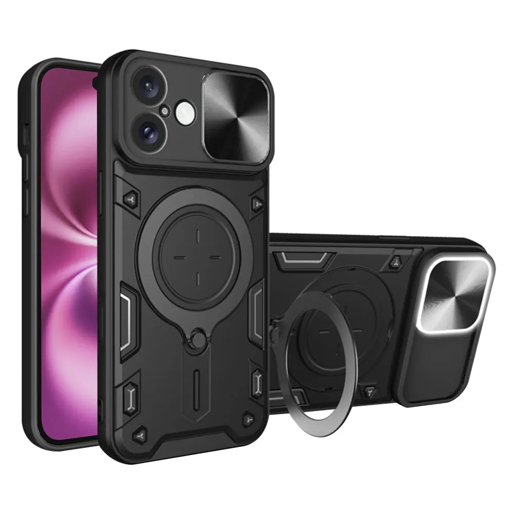 Custodia per Apple iPhone 16 Plus, Techsuit, CamGuard Pro, Nera - immagine 1