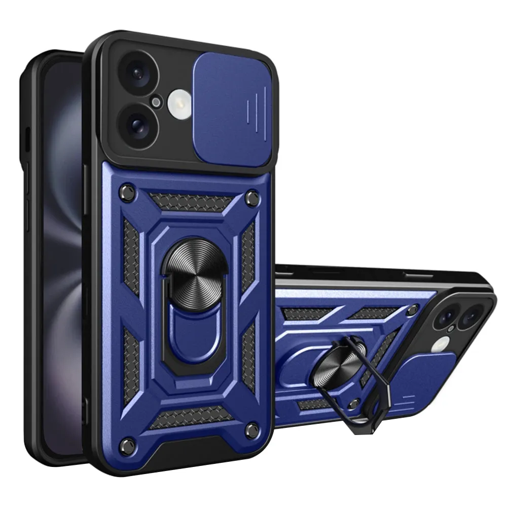 Custodia per Apple iPhone 16 Plus, Techsuit, CamShield, Blu - immagine 1