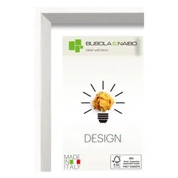 Cornice legno (21x29,7cm) DESIGN OLINDA Bianco 7105 10 MA4 - immagine 1