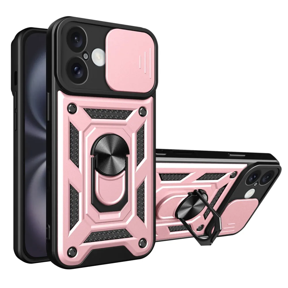 Custodia per Apple iPhone 16 Plus, Techsuit, CamShield, Rosa - immagine 1