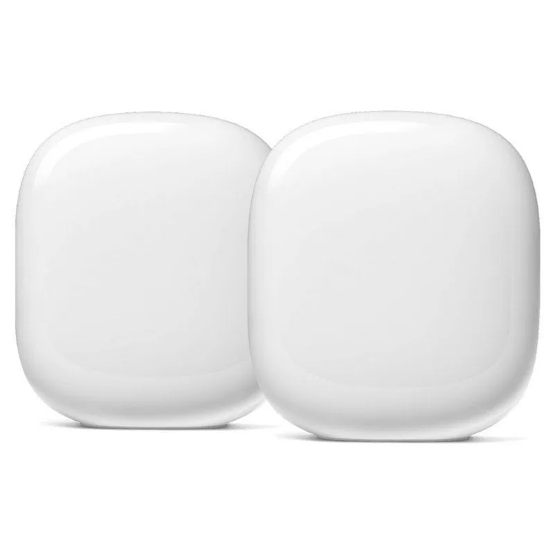 Router WiFi Google Nest WiFi Pro 6E Bianco Confezione da 2 unità - immagine 1