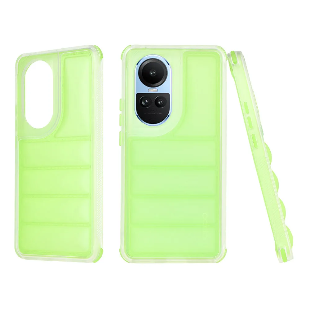 Custodia per Oppo Reno10 / Reno10 Pro, Techsuit, Wave Shield, Verde - immagine 1