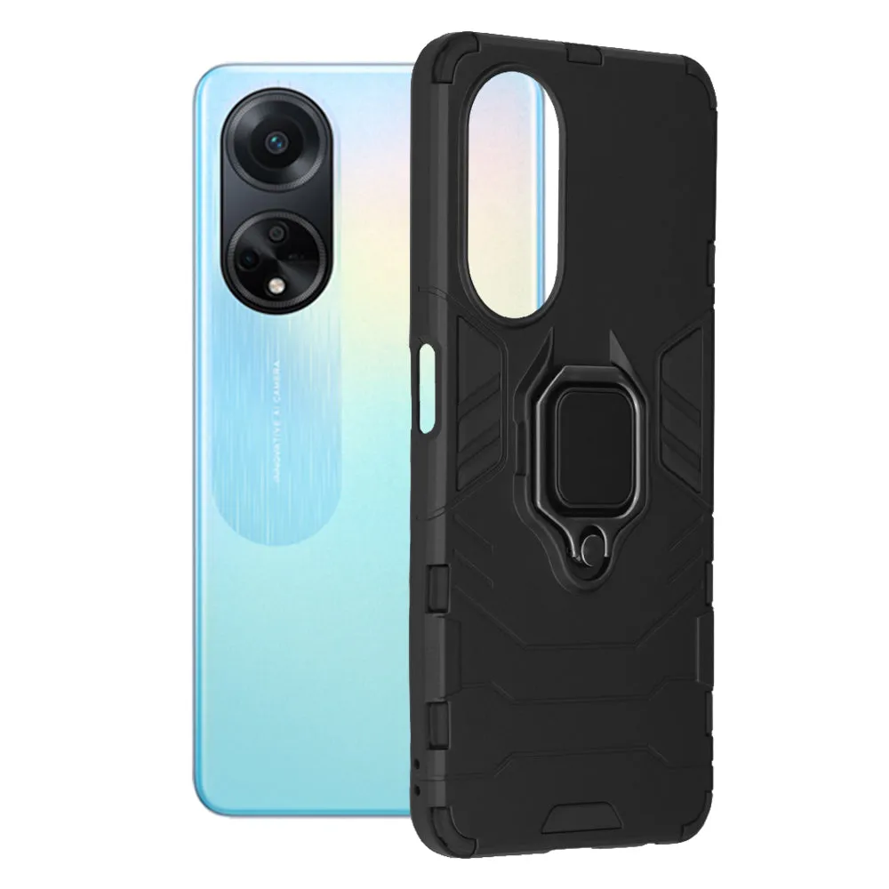 Custodia per Oppo A98, Techsuit, Shield, Nera - immagine 1