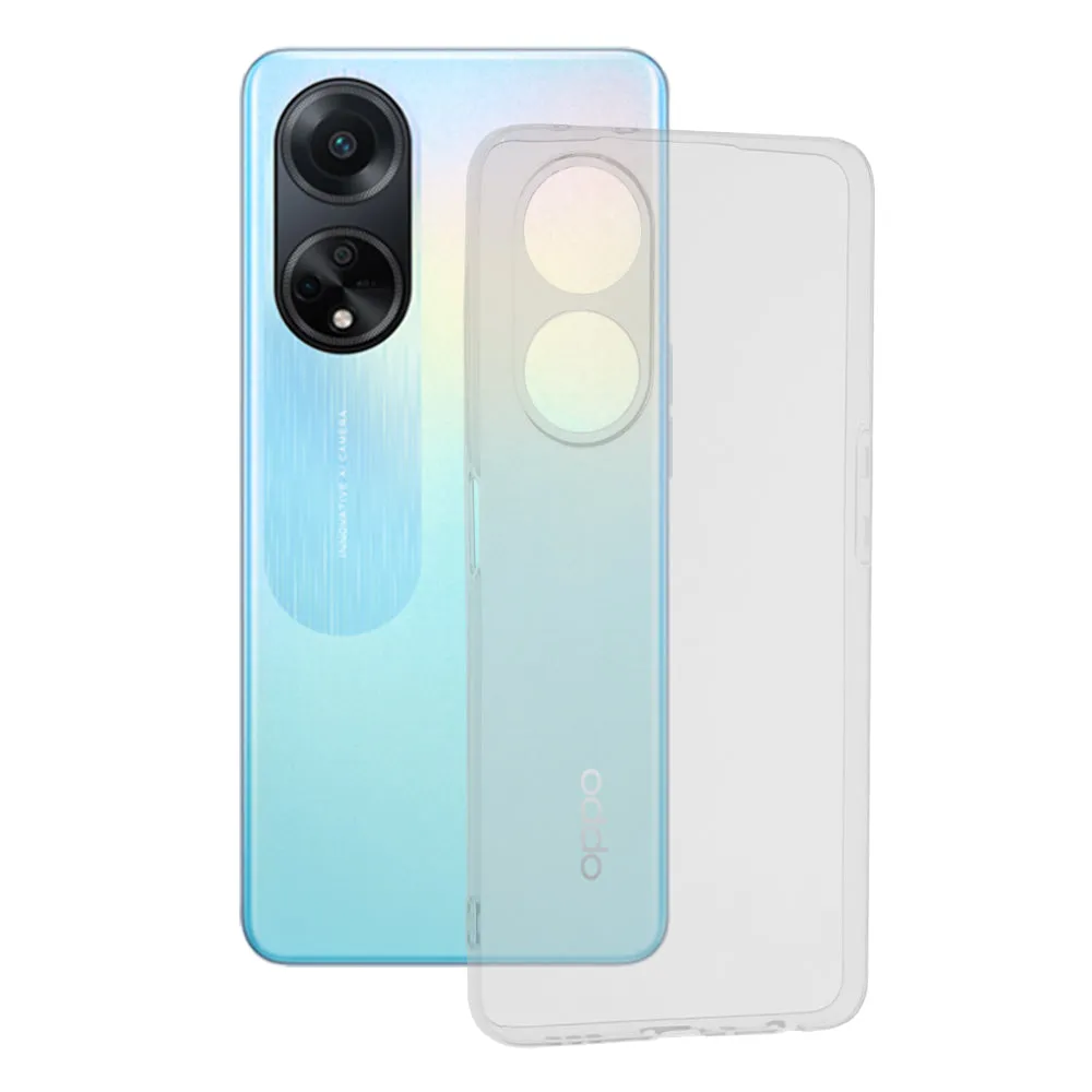 Custodia per Oppo A98, Techsuit, Chiara, Trasparente - immagine 1