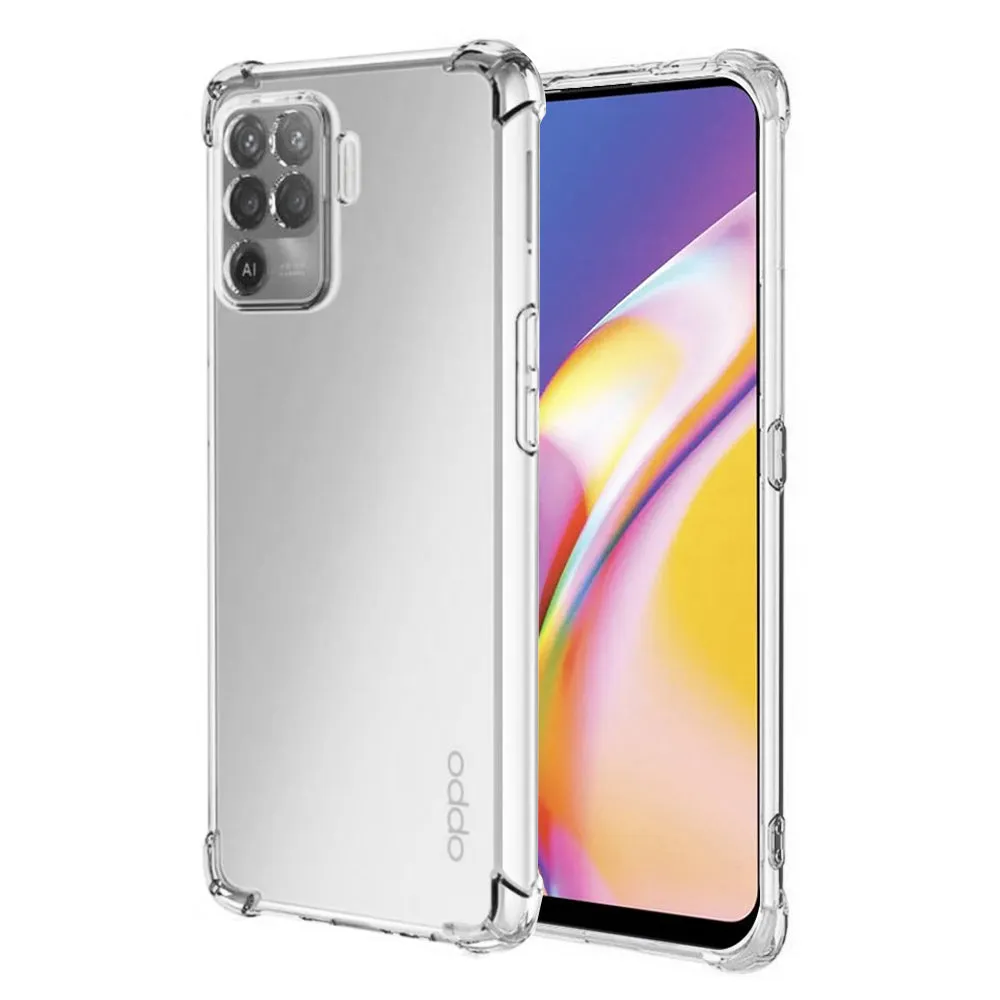 Custodia per Oppo A94 / Reno5 Lite, Techsuit, Shockproof Clear, Trasparente - immagine 1