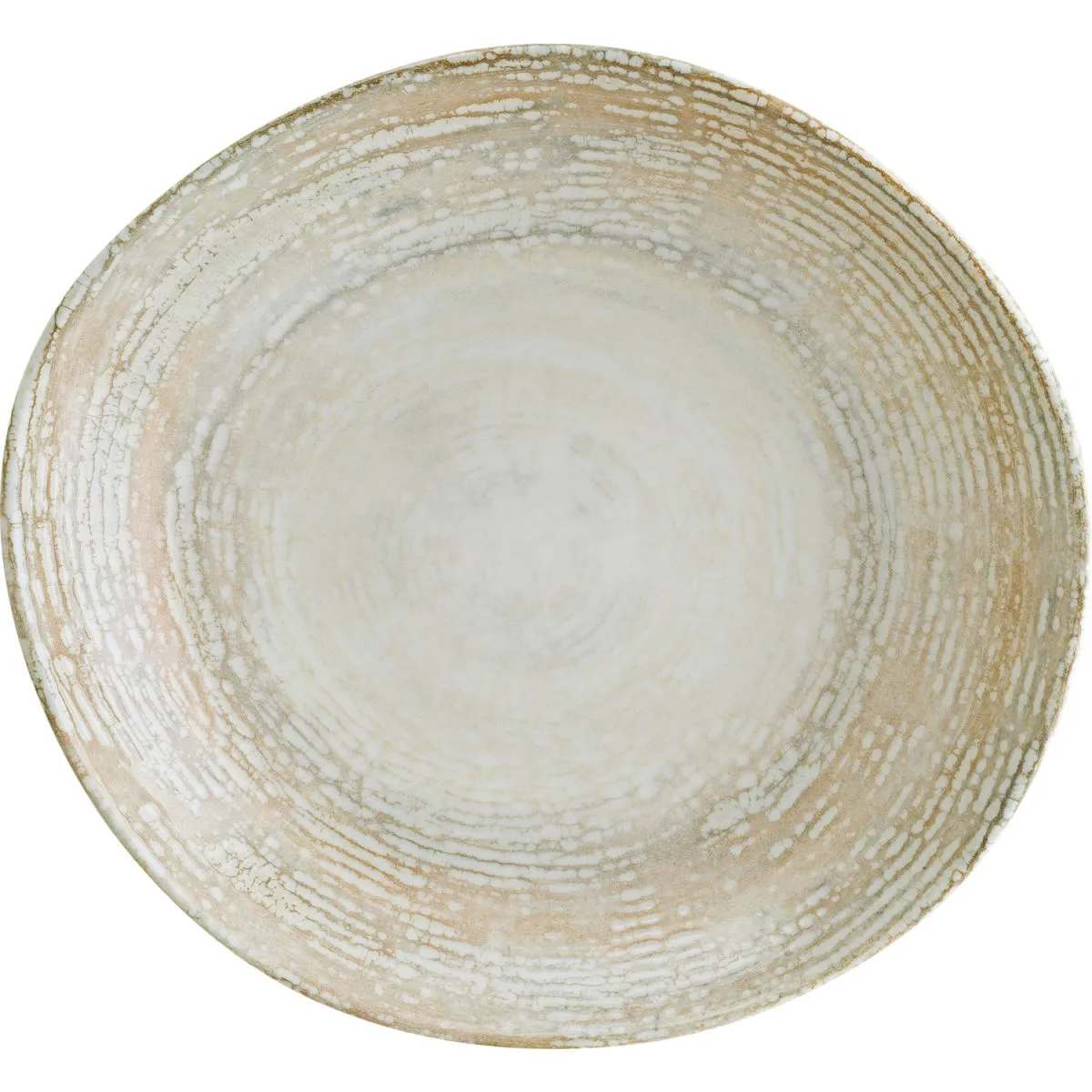 6x Bonna Piatto fondo Patera forma organica; 1000 ml, 26 cm (Ø); bianco/beige; rotonda; 6 pz. / Pacco - immagine 1