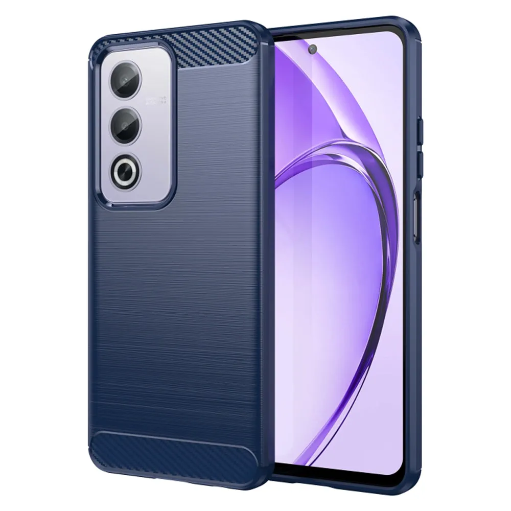Custodia per Oppo A80, Techsuit, Carbonio, Blu - immagine 1