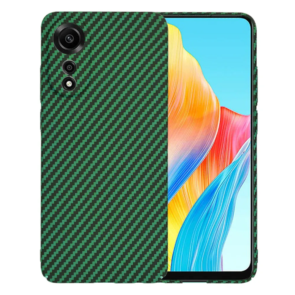 Custodia per Oppo A78 4G, Techsuit, Carbonite FiberShell, Verde - immagine 1