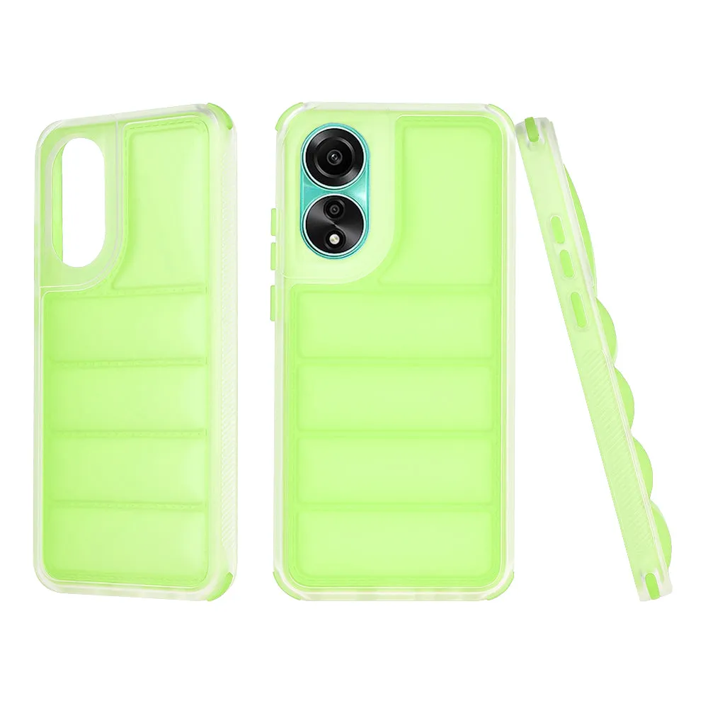 Custodia per Oppo A78 4G, Techsuit, Wave Shield, Verde - immagine 1