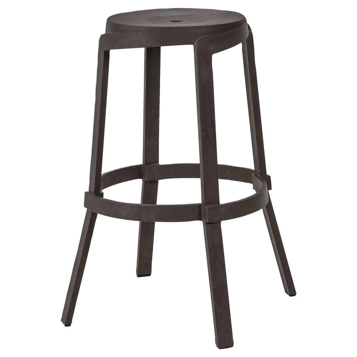4x Nardi Sgabello Stack; 48x48x76.5 cm (LxPxH); marrone; 4 pz. / Pacco - immagine 1